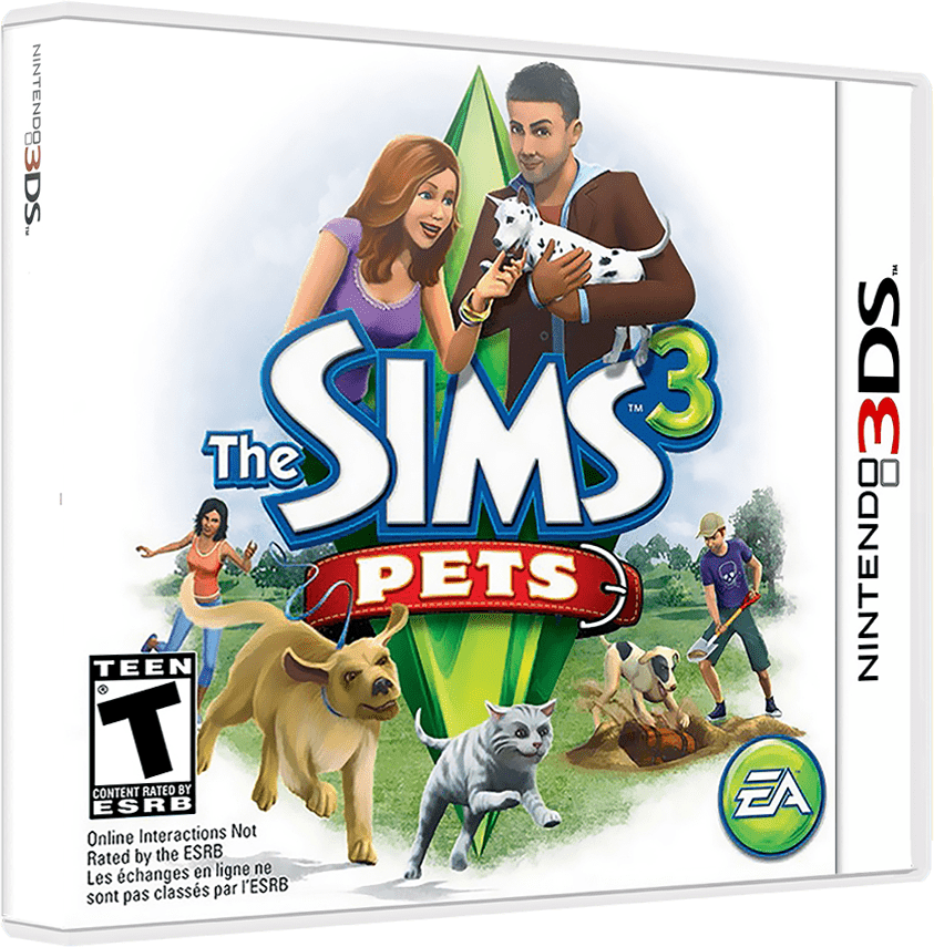 The Sims 2: Pets box art for Nintendo DS